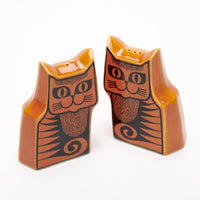 Magpie x Hornsea orange Cat Cruet Set
