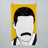 Freddie Mercury Music Icons tea towel