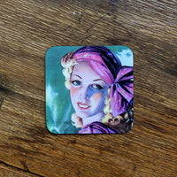 Vintage Glamour Girls coasters