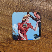 Vintage Glamour Girls coasters