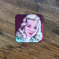 Vintage Glamour Girls coasters