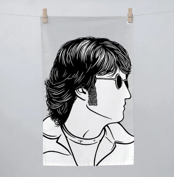 John Lennon Music Icons tea towel