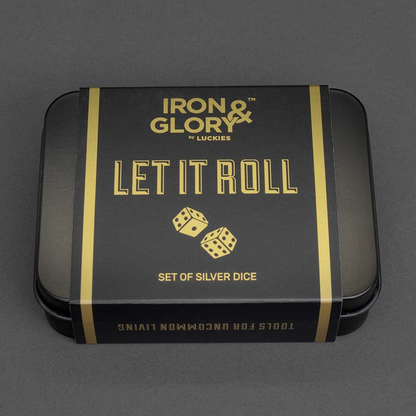 Let It Roll Iron & Glory silver dice