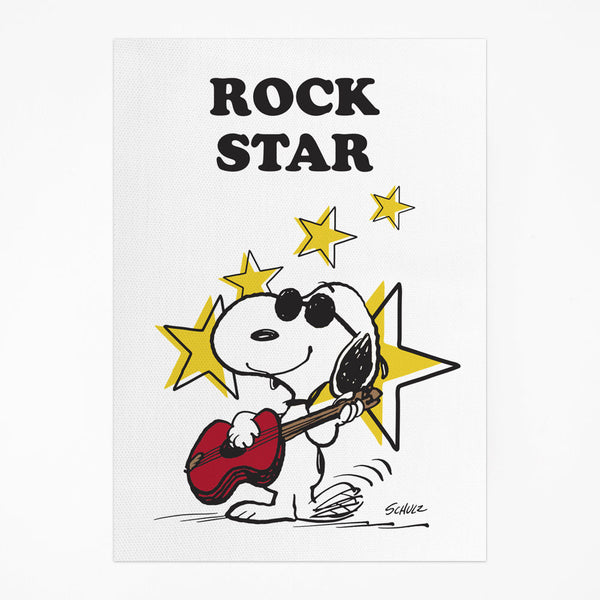 Peanuts Snoopy Rock Star Tea Towel