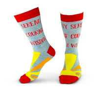 Serenity Courage & Wisdom socks